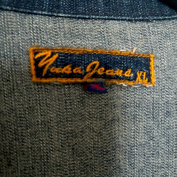 Yuka Jeans Dark Denim Jean Jacket with Silver Embellishment - Picture 14 of 14